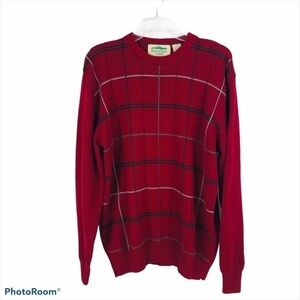 MOUNTAIN LAKE Men’s Pullover Knit Sweater Sz Large Multi Colors Stretch